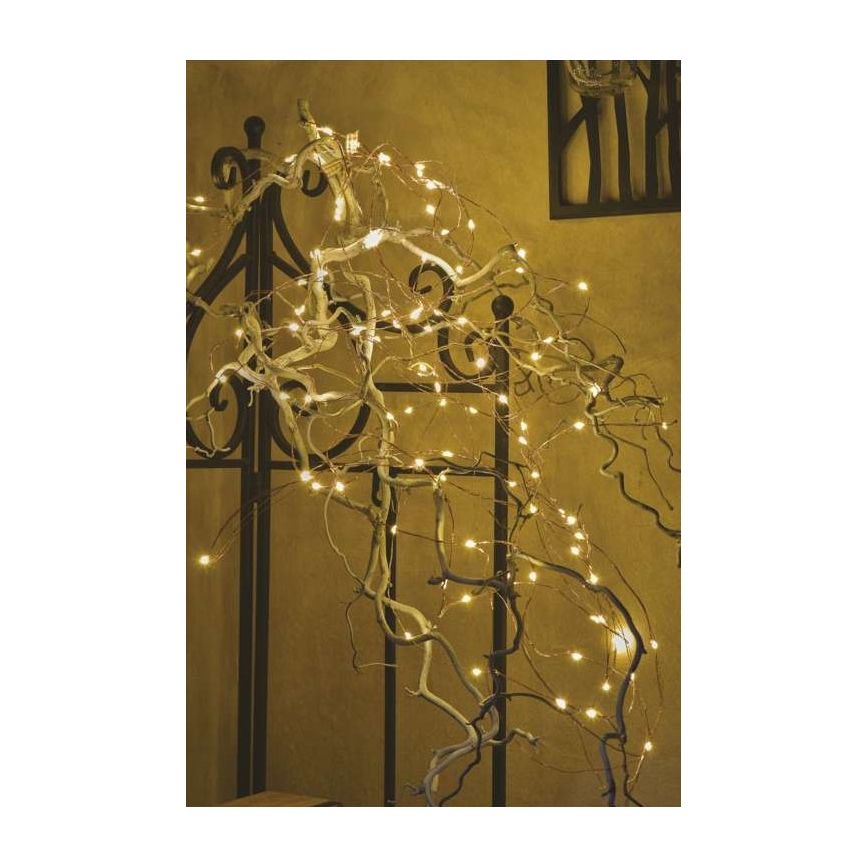 LED-Lichterkette für den Außenbereich, 100 LEDs, 15 m, IP44, warmweiß