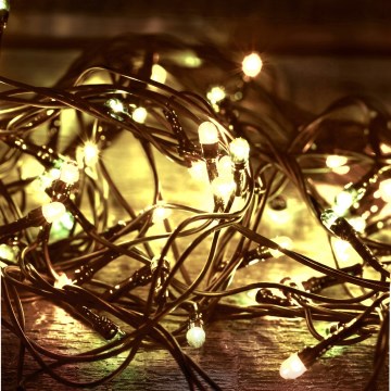 LED-Lichterkette für den Außenbereich, 1000 LEDs/230 V, 8 Funktionen, 75 m, IP44, warmweiß
