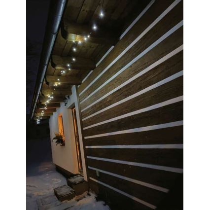 LED-Lichterkette für den Außenbereich – 120 LEDs, 17 m, IP44, kaltweiß