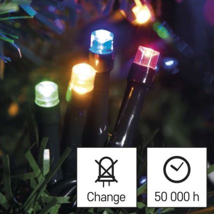 LED-Lichterkette für den Außenbereich 180xLED/23m IP44 mehrfarbig