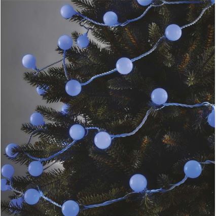 LED-Lichterkette für den Außenbereich, 40 LEDs, 9 m, IP44, blau