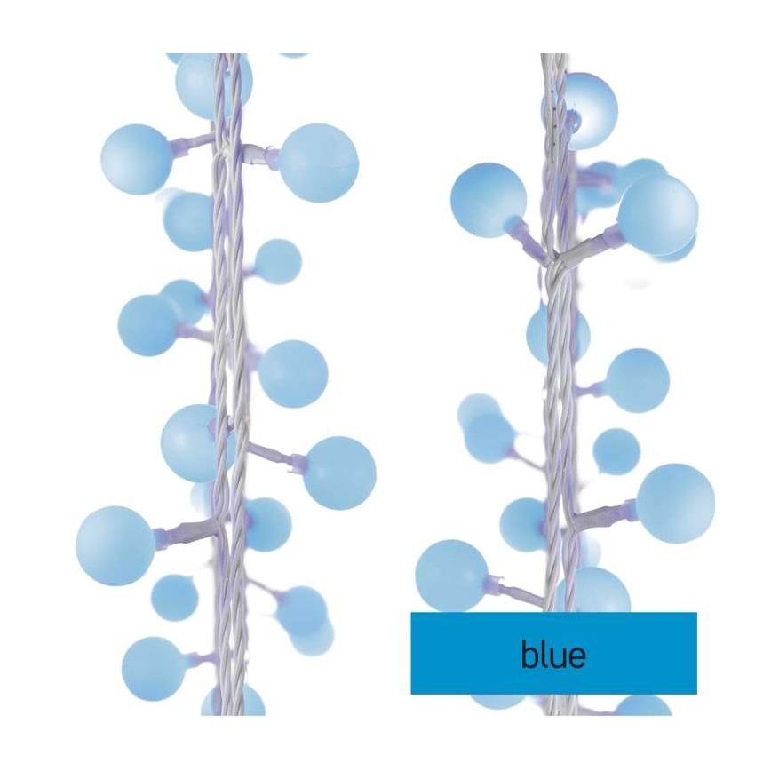 LED-Lichterkette für den Außenbereich, 40 LEDs, 9 m, IP44, blau