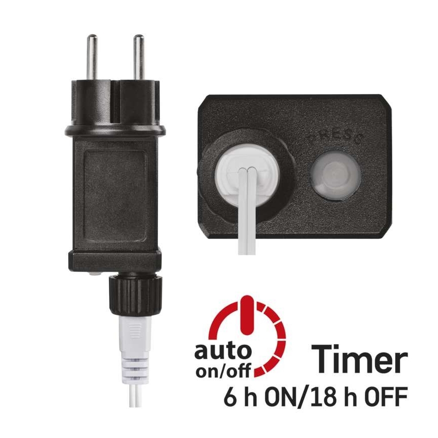 LED-Lichterkette für den Außenbereich, 40 LEDs, 9 m, IP44, blau