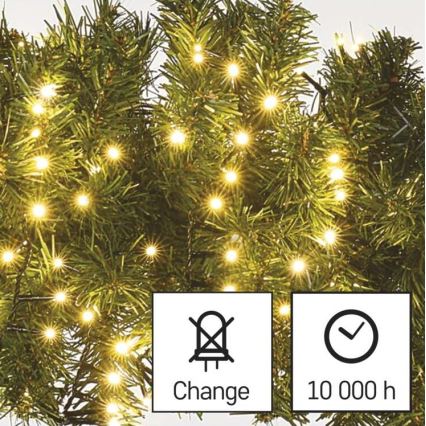 LED-Lichterkette für den Außenbereich, 400 LEDs, 13 m, IP44, warmweiß