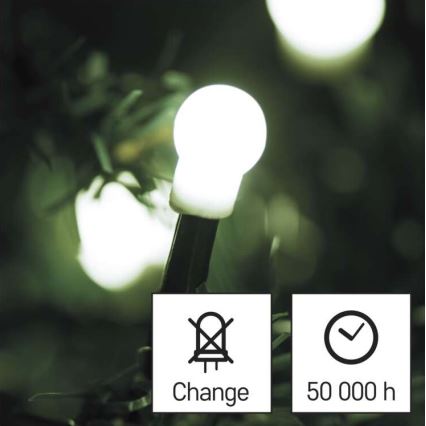 LED-Lichterkette für den Außenbereich 80 LEDs / 13 m IP44 kaltweiß
