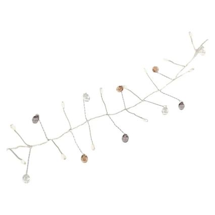 LED-Lichterkette für Weihnachten, 40 LEDs, 3×AA, 1,5 m, warmweiß