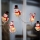 LED-Lichterkette mit Saugnäpfen 6xLED/2xAA 1,2m warmweiß Schneemann