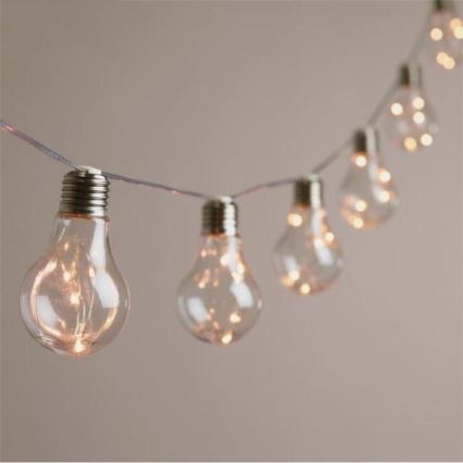 LED-Lichterkette SMOLDER 2,1 m 10xLED/2xAA