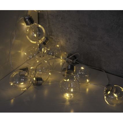 LED-Lichterkette SMOLDER 2,1 m 10xLED/2xAA
