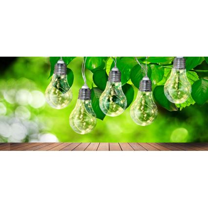 LED-Lichterkette SMOLDER 2,1 m 10xLED/2xAA