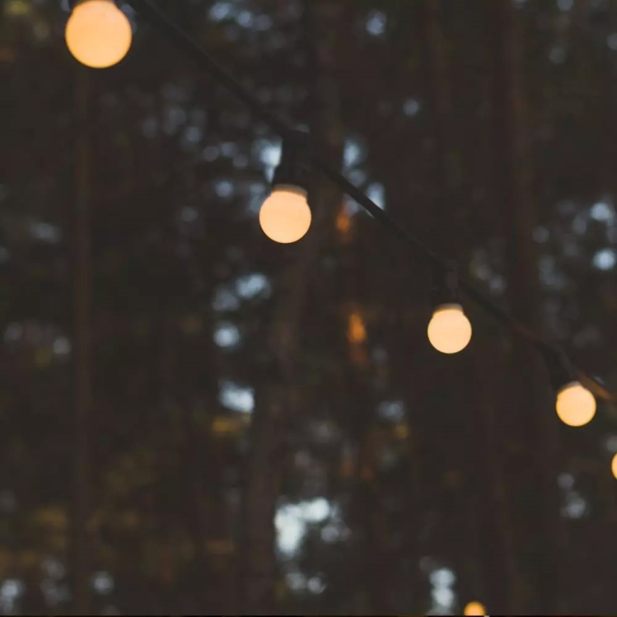 LED Lichterkette STRING RGB 10m 20xLED/0,5W/230V IP44 6000K