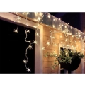 LED-Lichtervorhang für den Außenbereich 120 LEDs/8 Funktionen 9 m IP44 warmweiß