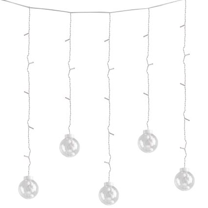LED-Lichtervorhang WISH BALLS 108 LEDs / 8 Funktionen, 4,5 m, warmweiß