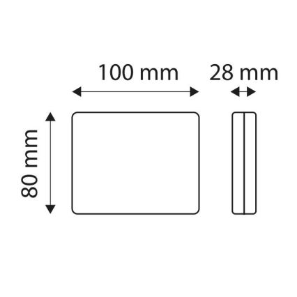 LED Lichtreflektor SINGLE LED/1,9W/12V IP67 rot