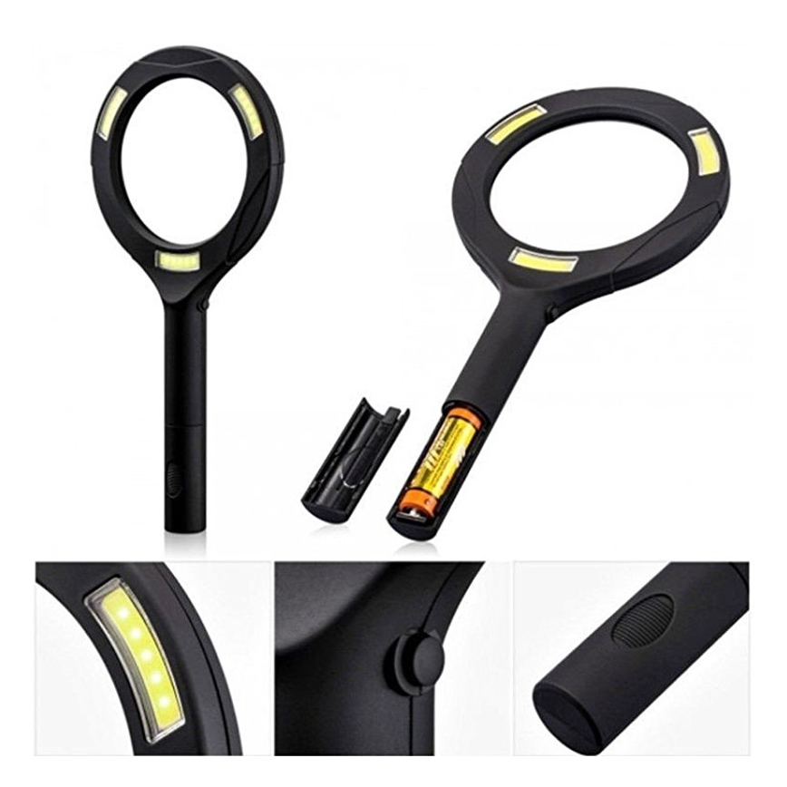 Nedes LM101 - LED Lupe mit Hintergrundbeleuchtung LED/3W