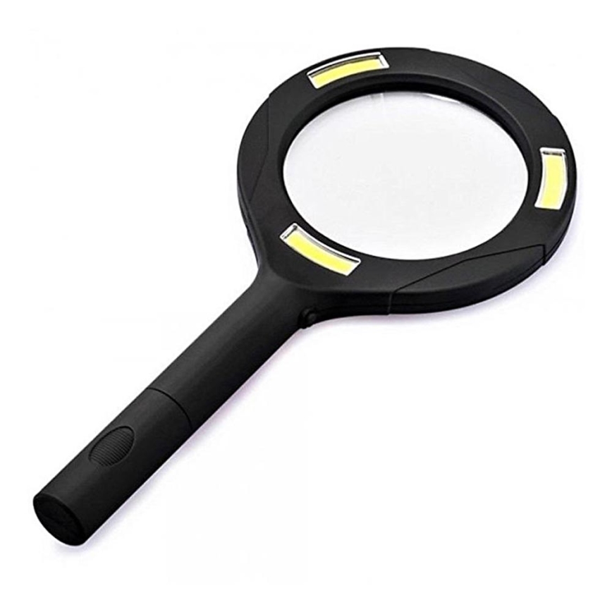 LED-Lupe 5×ZOOM mit Hintergrundbeleuchtung LED/3W/2xAA IP44
