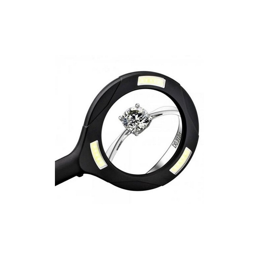 LED-Lupe 5×ZOOM mit Hintergrundbeleuchtung LED/3W/2xAA IP44