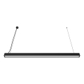LED-Lüster an Kabel/aufgesetzte LED/44W/230V 3000K 120 cm schwarz