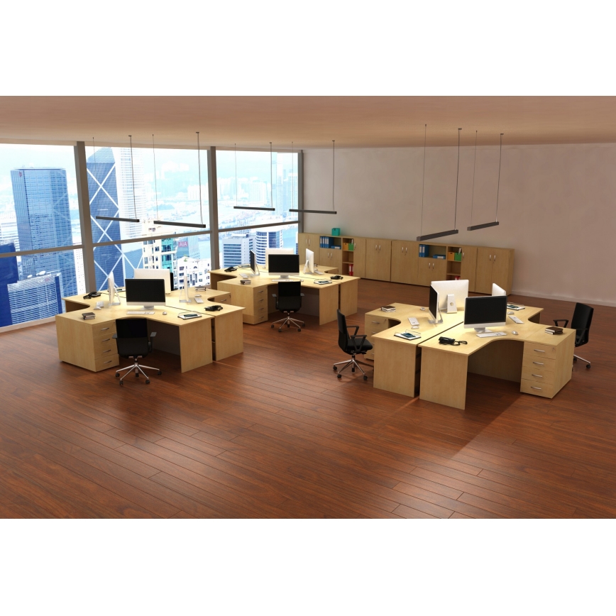 LED-Lüster (Pendel-/Aufbauleuchte) LED/44W/230V 4000K 120 cm schwarz