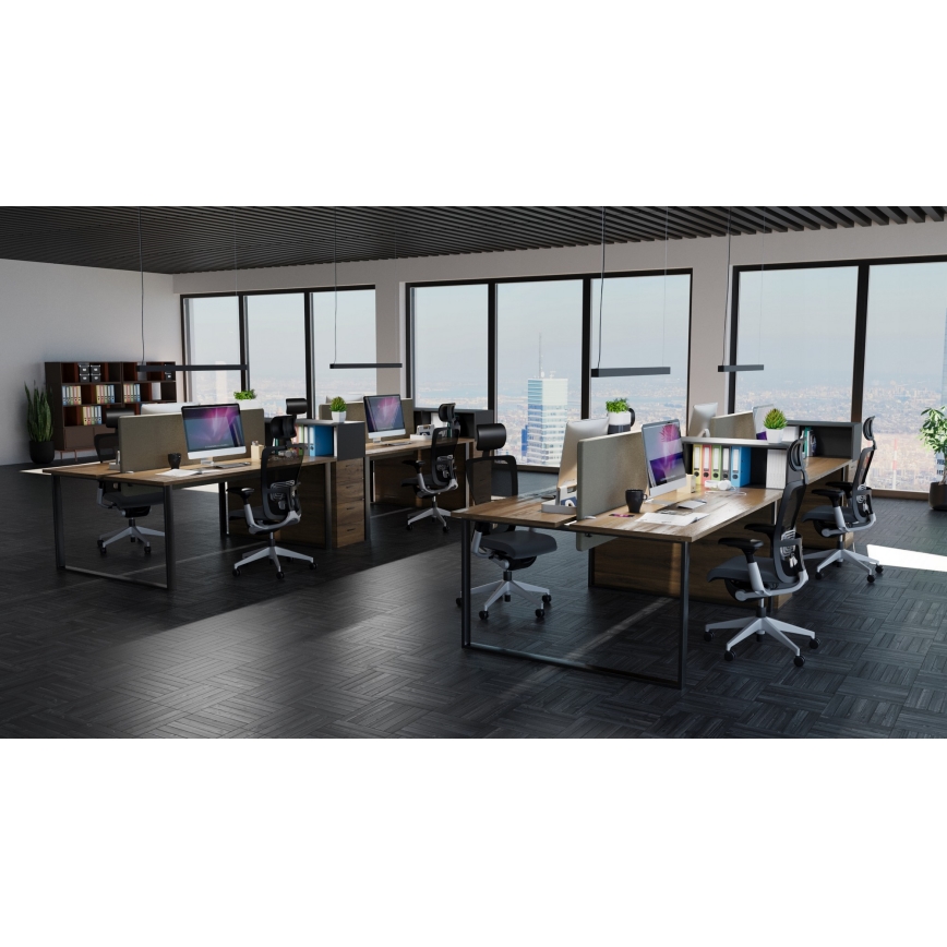 LED-Lüster (Pendel-/Aufbauleuchte) LED/44W/230V 4000K 120 cm schwarz