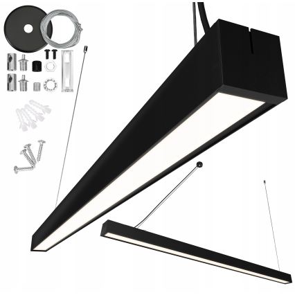 LED-Lüster (Pendel-/Aufbauleuchte) LED/44W/230V 4000K 120 cm schwarz