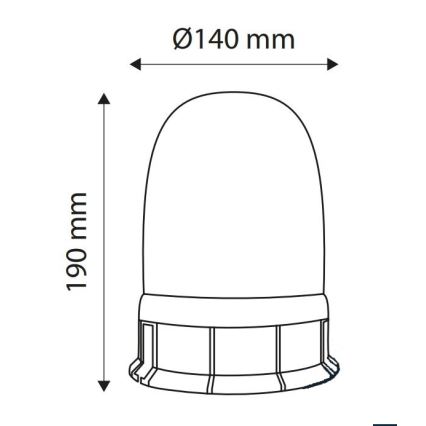 LED Magnetische Warnleuchte LIGHT LED H1/12-24V