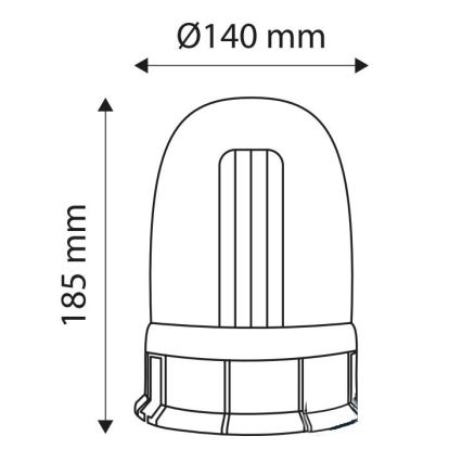 LED Magnetische Warnleuchte LIGHT LED SMD 5730/12-24V