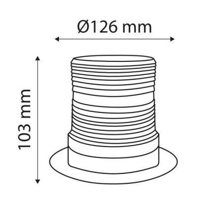 LED Magnetische Warnleuchte LIGHT LED SMD 5730/12-24V