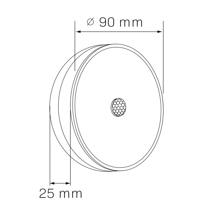 LED-Möbelbeleuchtung mit Sensor LED/1,2W/4,5V 3xAA matt Chrom