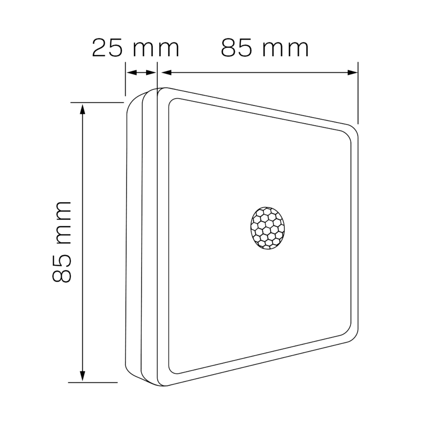 LED-Möbelbeleuchtung mit Sensor LED/1,5W/4,5V 3xAA matt Chrom