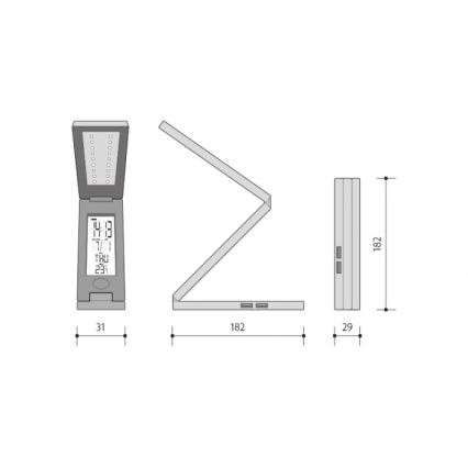 LED Multifunktions-Tischleuchte USB LED/1,5W/USB weiß 800 mA