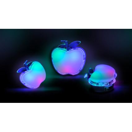 LED-Nacht-Steckleuchte APPLE LED/0,4W/230V