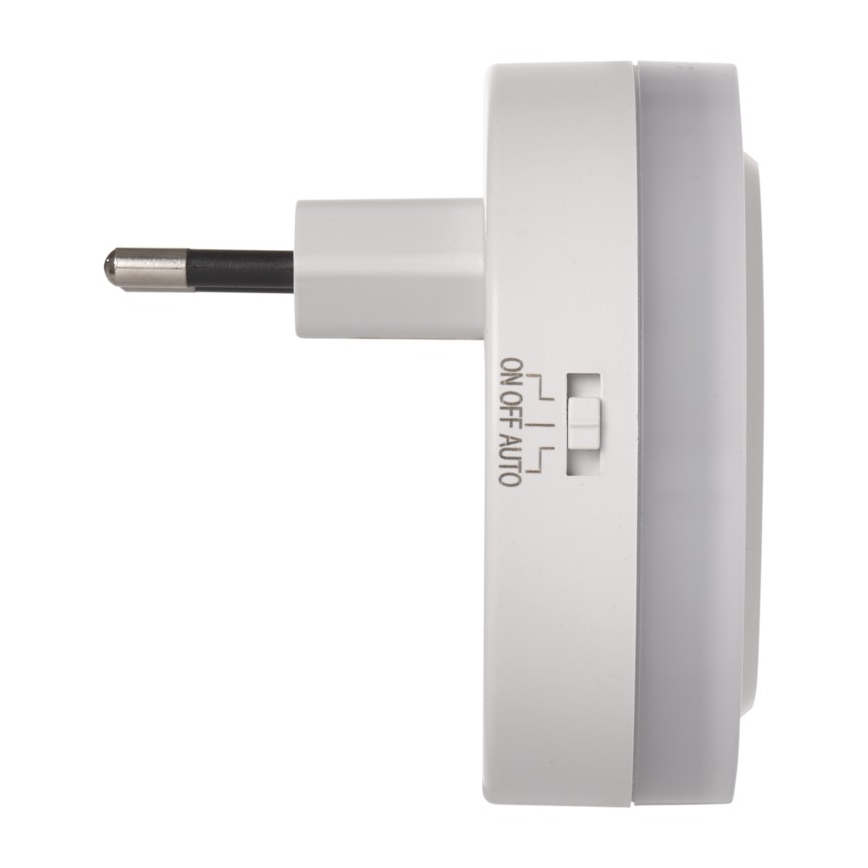 LED-Nachtlicht für Steckdose mit Fotosensor + 2xUSB 3xLED/0,3W/230V