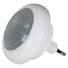 LED Nachtlicht für Steckdose mit Sensor 8xLED/0,5W/230V