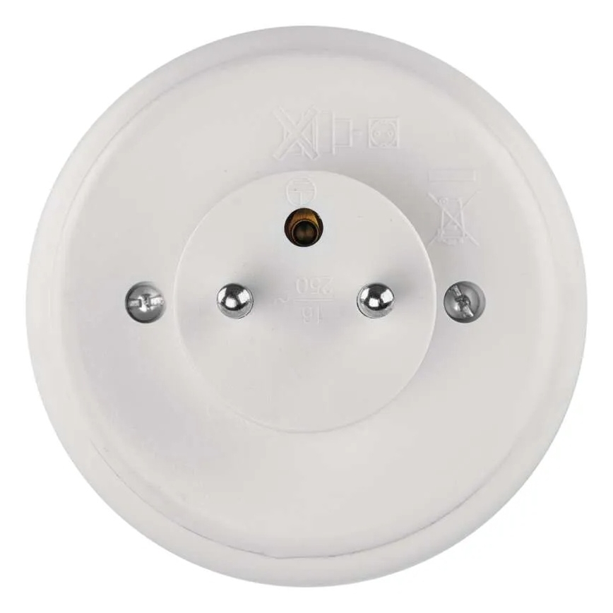 LED-Nachtlicht mit Sensor und Steckdose LED/0,3W/230V