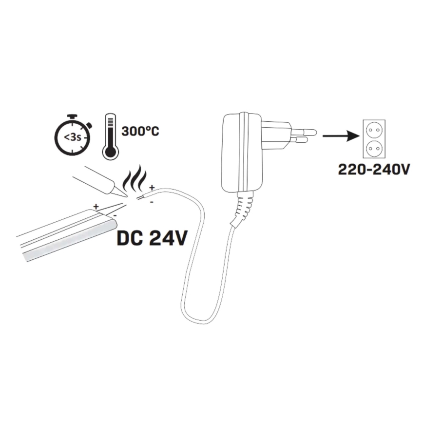 LED Neonband 5m LED/48W/24V 4000K IP65