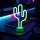 LED-Neon-Tischdekoration LED/2 W/3×AA USB Kaktus