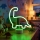 LED Neon Tischdekoration LED/2W/3xAA USB Dinosaurier