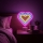 LED-Neon-Tischdekoration LED/2W/3xAA USB Herz