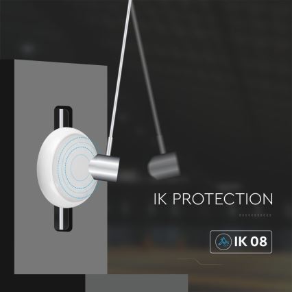 LED Notfall-Deckenleuchte mit Sensor LED/8W/16W/20W/230V IP65 3000/4000/6500K d 32 cm