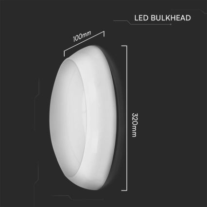 LED Notfall-Deckenleuchte mit Sensor LED/8W/16W/20W/230V IP65 3000/4000/6500K d 32 cm