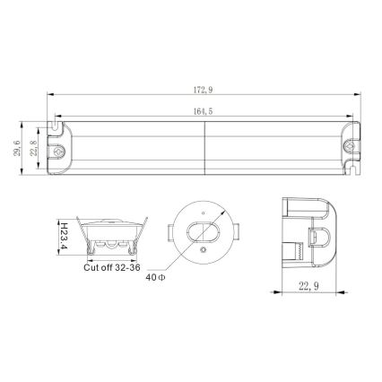 LED-Notfall-Einbauleuchte GATRION LED/1W/230V 6000K