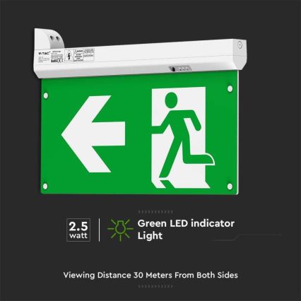 LED-Notleuchte EMERGENCY EXIT LED/2,5W/230V 4in1 6000K