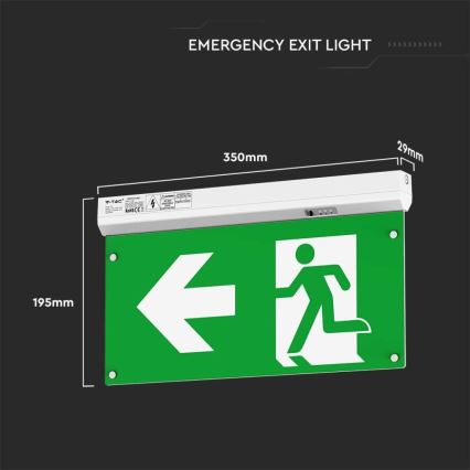 LED-Notleuchte EMERGENCY EXIT LED/2,5W/230V 4in1 6000K