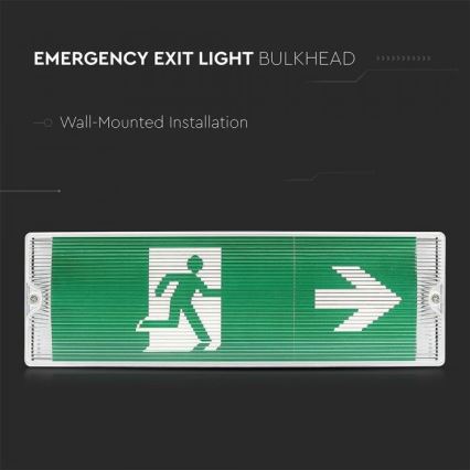 LED-Notleuchte EMERGENCY EXIT LED/3W/230V IP65 6000K 1200mAh