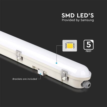 LED-Technische Leuchtstofflampe mit Notfallmodul EMERGENCY LED/48W/230V 6500K 150cm IP65