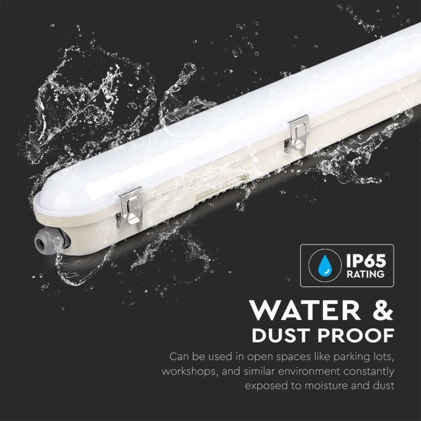 LED-Technische Leuchtstofflampe mit Notfallmodul EMERGENCY LED/48W/230V 6500K 150cm IP65