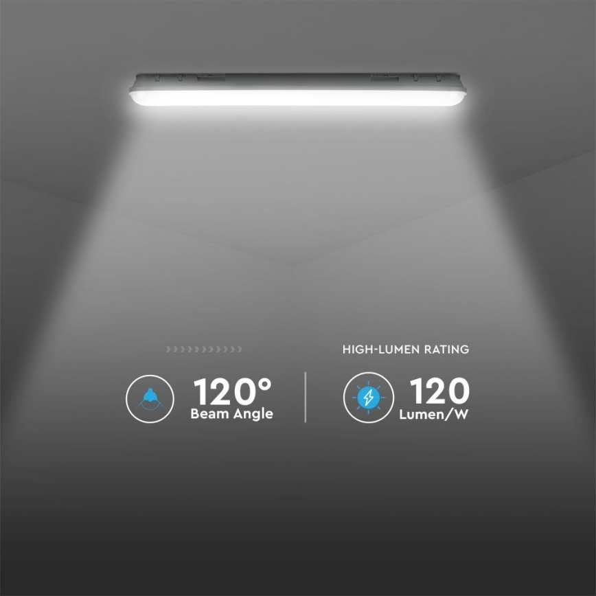 LED-Technische Leuchtstofflampe mit Notfallmodul EMERGENCY LED/48W/230V 6500K 150cm IP65