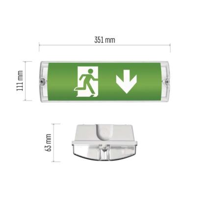 LED-Notleuchte LED/3W/230V 6000K IP65