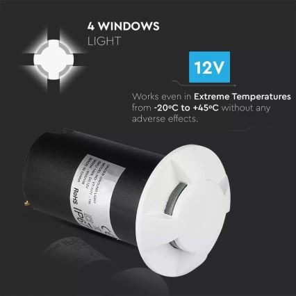 LED Orientierungsleuchte LED/1W/12V IP67